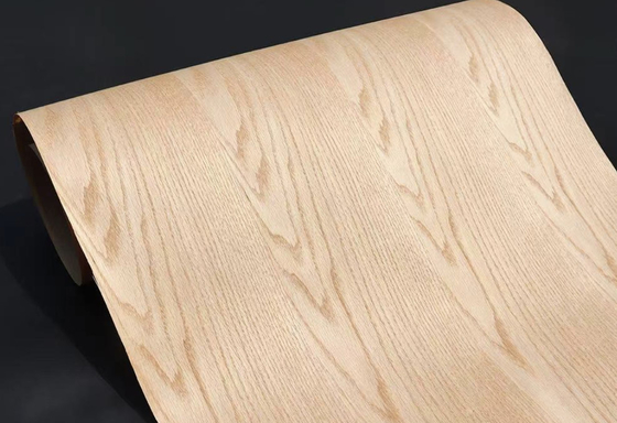 Ширина 64 см Kraft Paper Wooden Veneer Brown Wrapping Veneer 15C до 50C